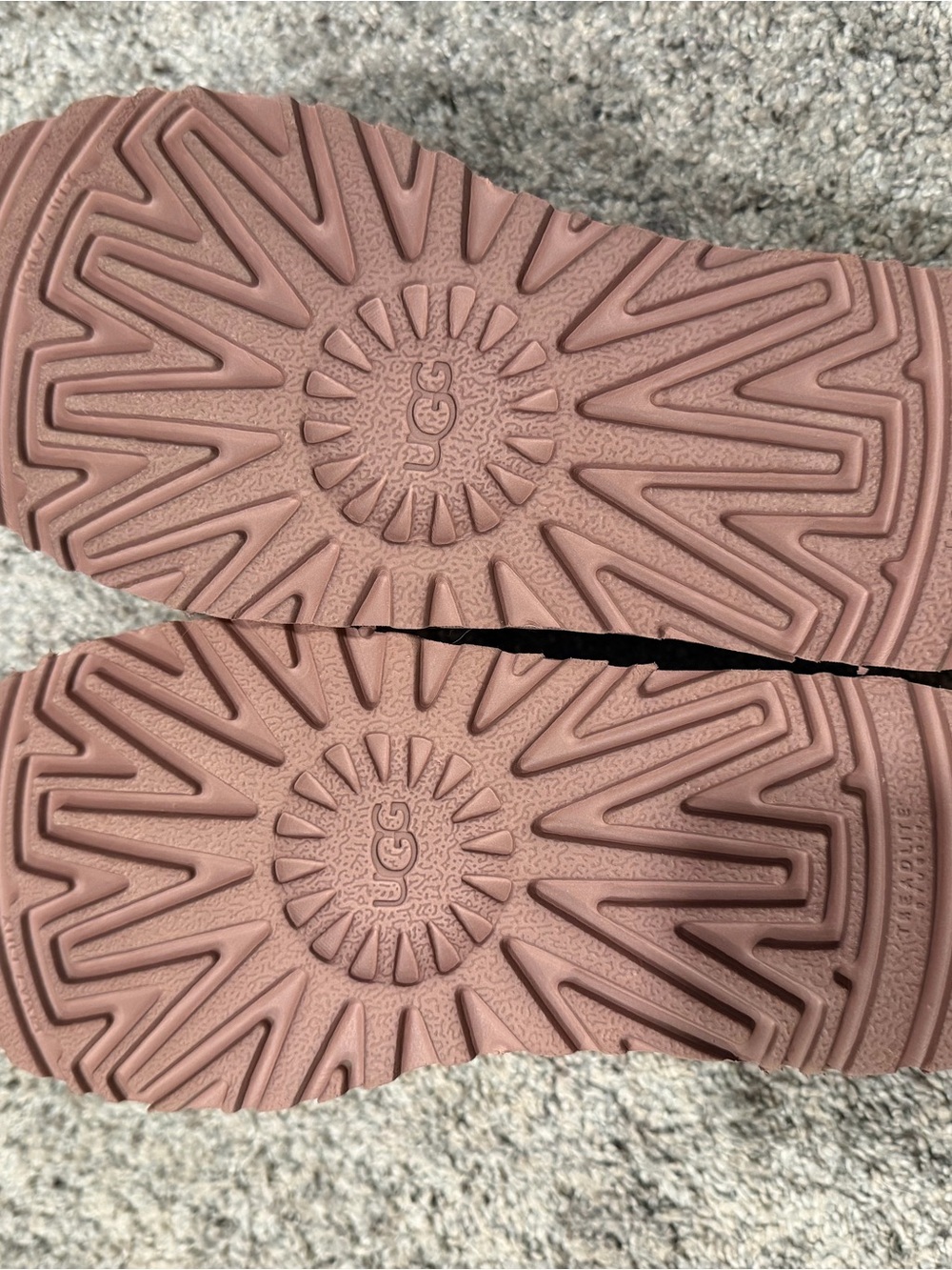 UGG Women's Blush Pink Suede Cozy Slip-On Slippers - Picture 4 of 6